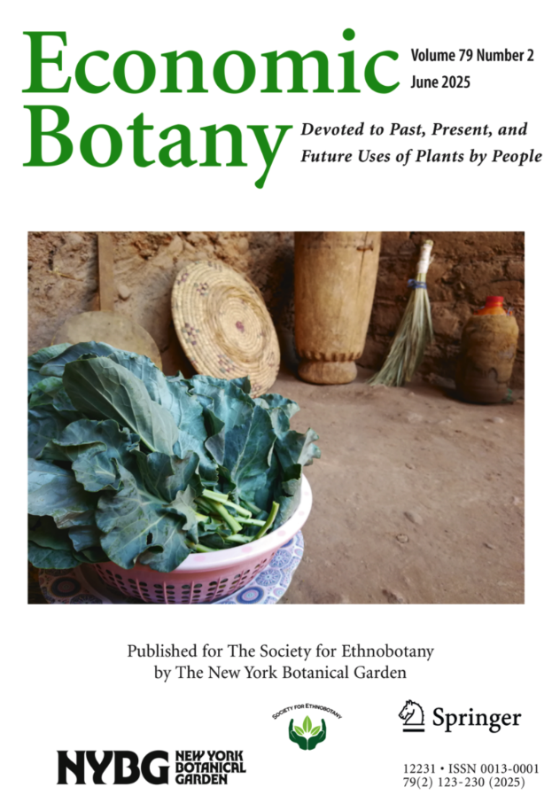 Economic Botany Cover Volume 79 Number 2