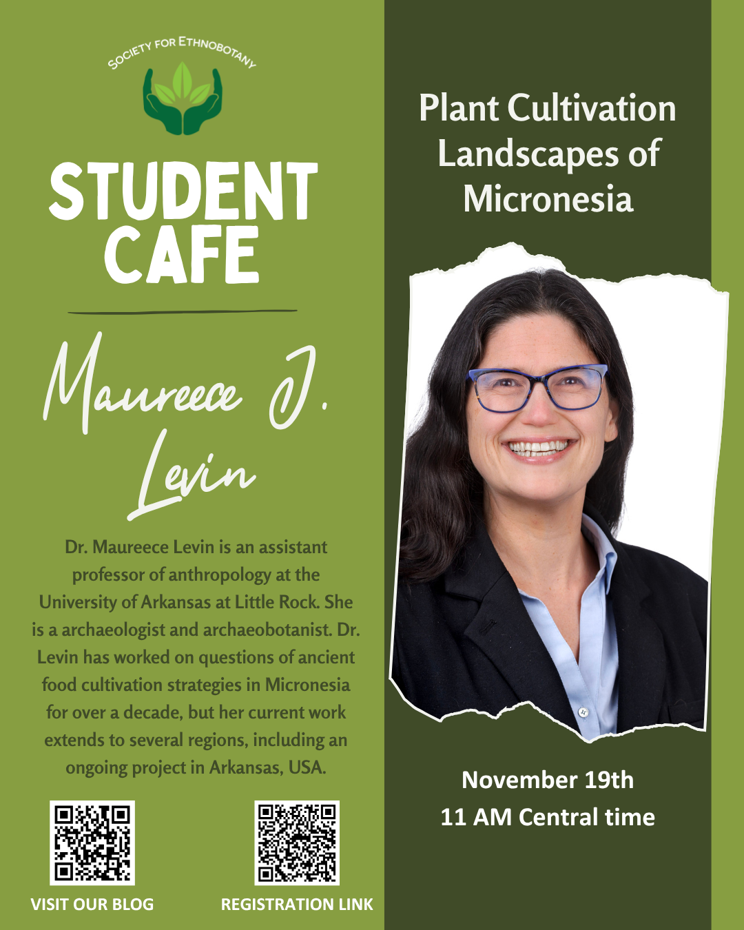 Flyer for the SEB Student November 2025 Cafe