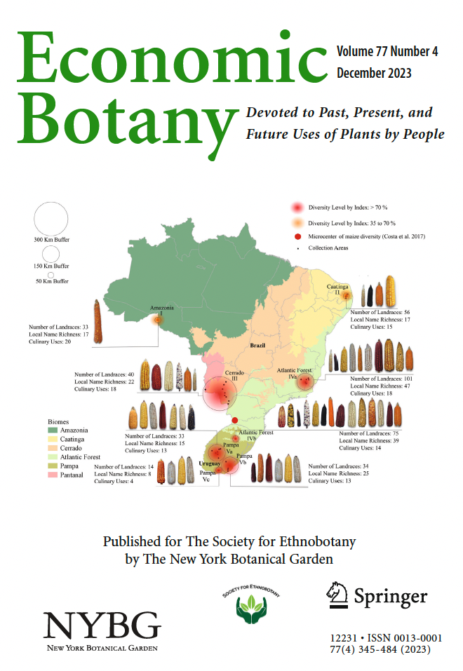Economic Botany Cover Volume 77 Number 4